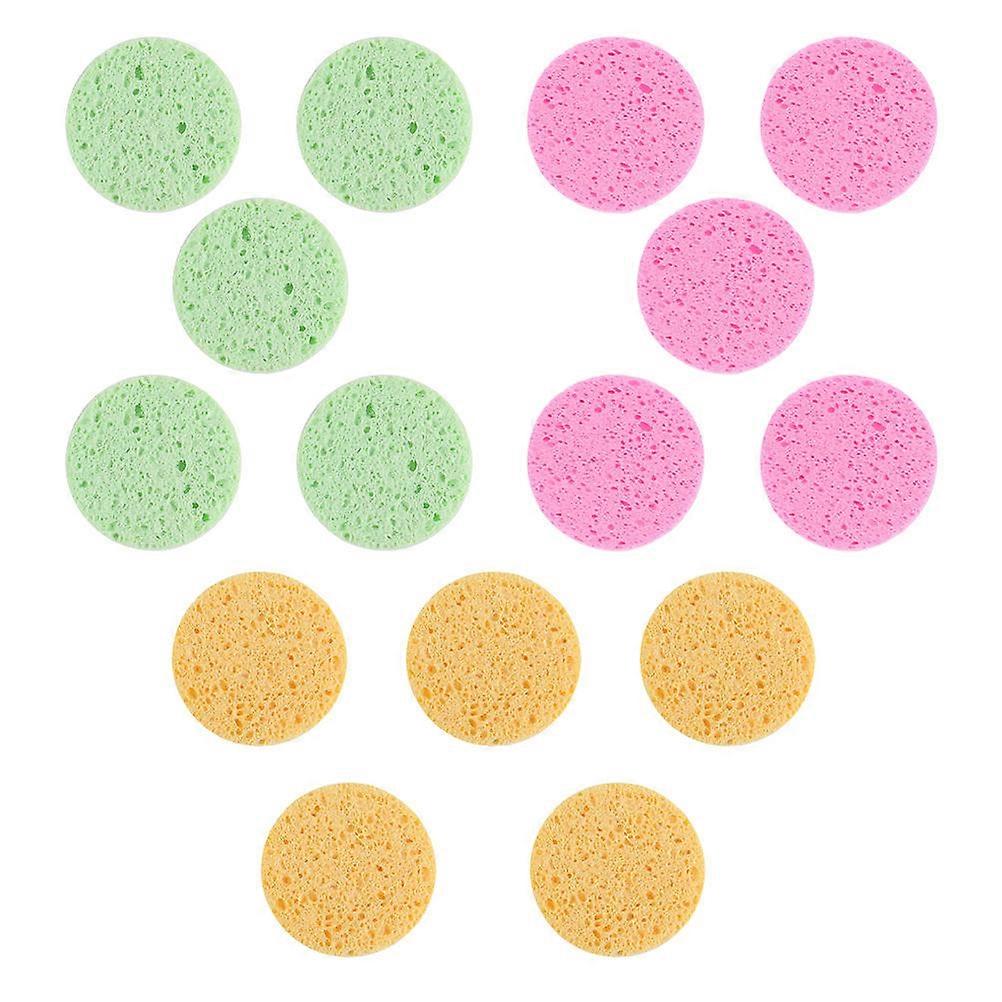 Face Cleaning Puff Rounded Makeup Puff for Comfortable Use 15Pcs
