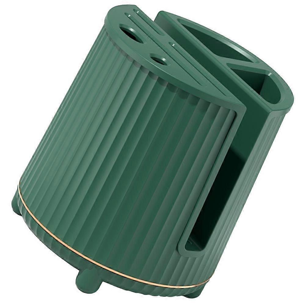 Kitchen Utensil Storage Rotating Utensil Holder Green 21.6X19.8Cm Draining Function 1Pack