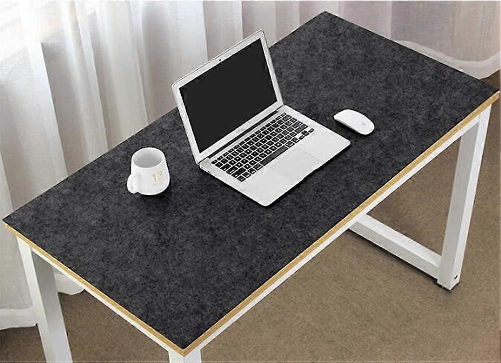 Extended Large Felt Desk Pad, Ultra Thick AntiStatic Mouse Keyboard Gaming Pad Desk Pad for Laptop Office 120x60cm, Dark Grey
