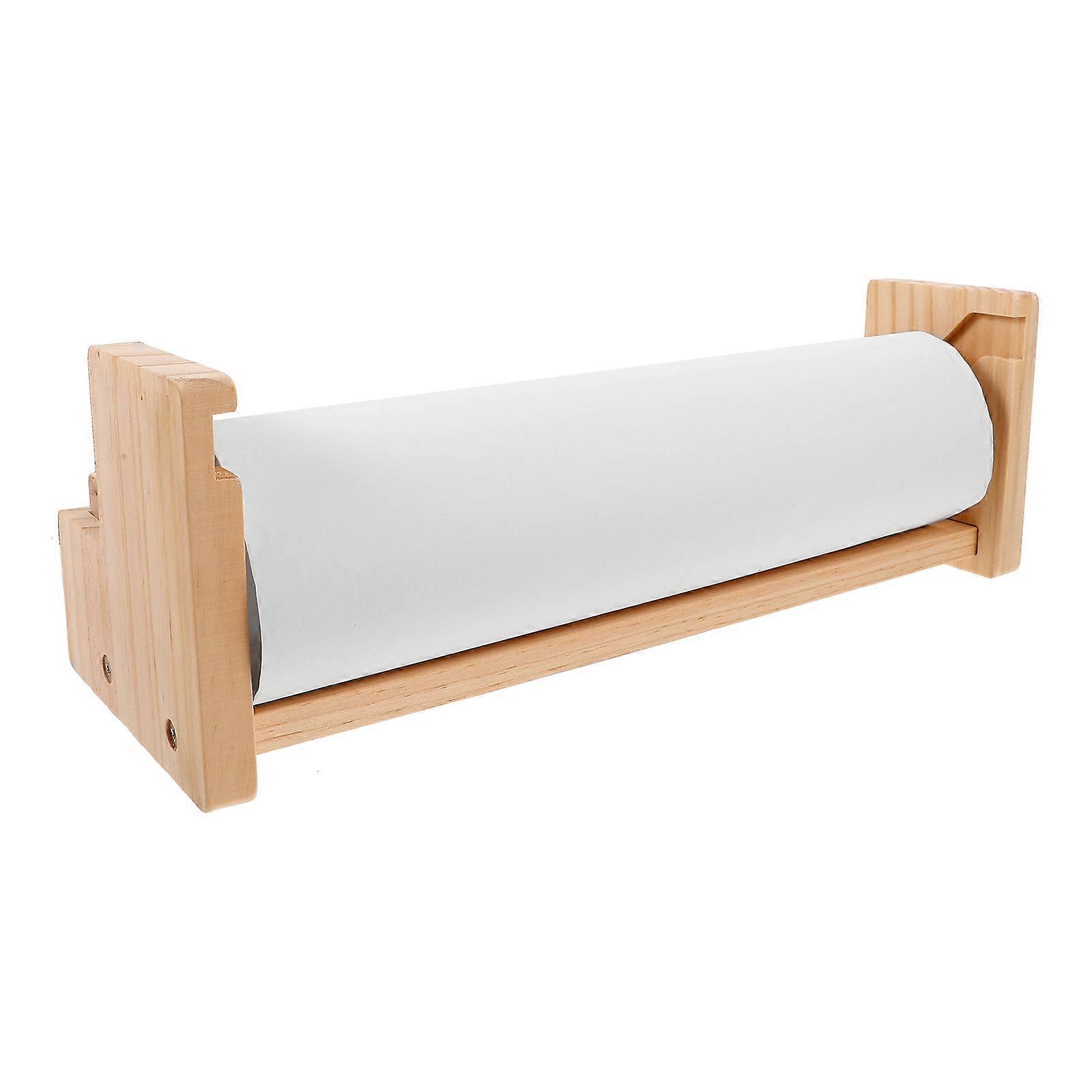 Children's Art Supplies Wooden Paper Roll Easel For Scroll Painting Height Adjustable Design 1Pcs