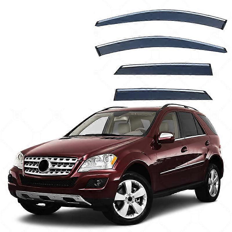Auto Windabweiser Car Wind Deflector For Mercedes M-Class W164 MK2 2006-2011 Rain Guard Side Window Shade Durable Auto Accessory