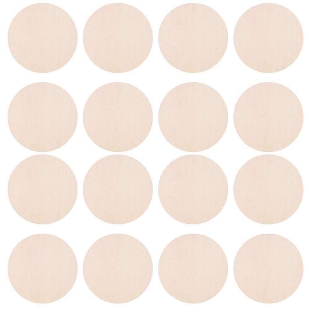 Wood Rounds for DIY Crafts Featuring Smooth Surface and Circular Shape Made from Poplar Wood 24 Pieces