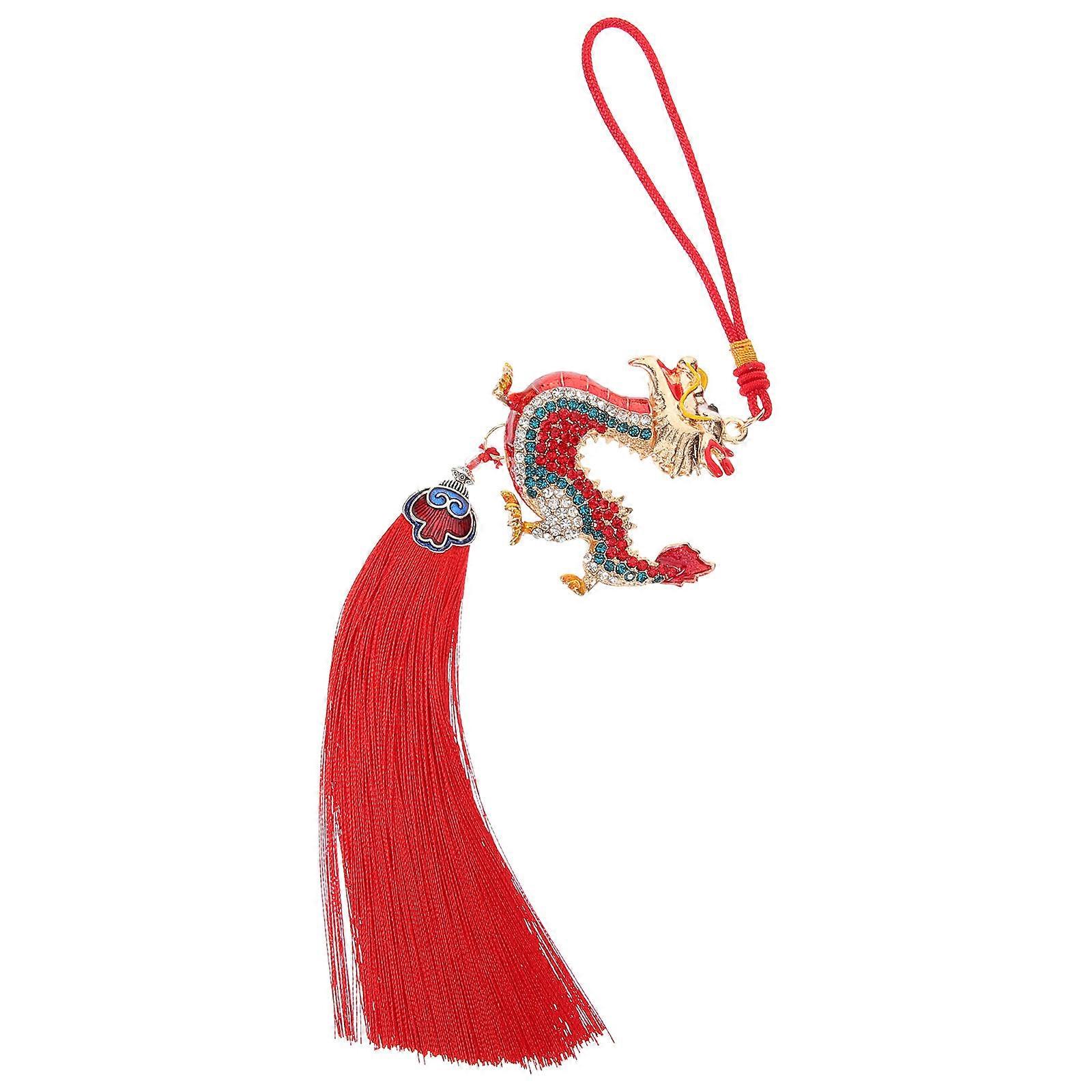Three-Dimensional Dragon Car Mirror Ornament For Year Of The Red Color 1Pcs