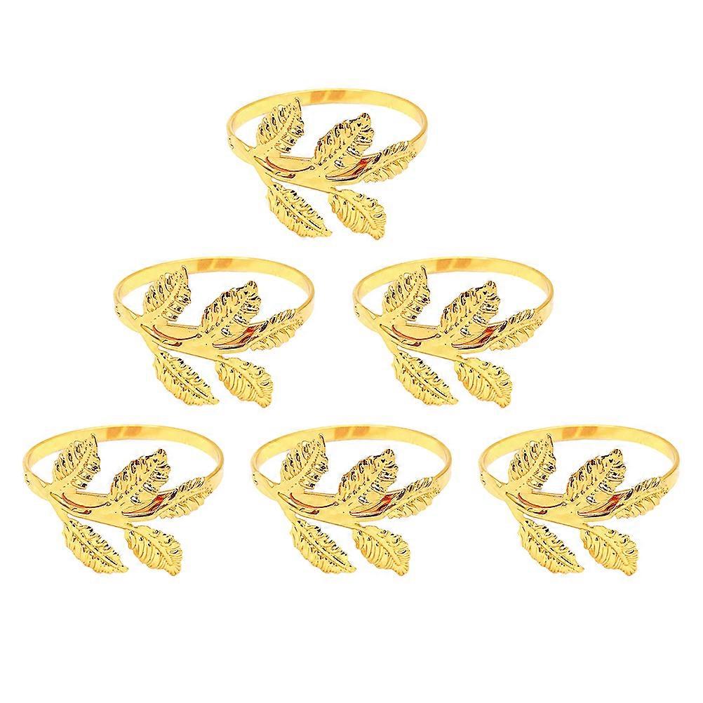 Alloy Leaf Design Napkin Rings for Impressive Home and Event Decor