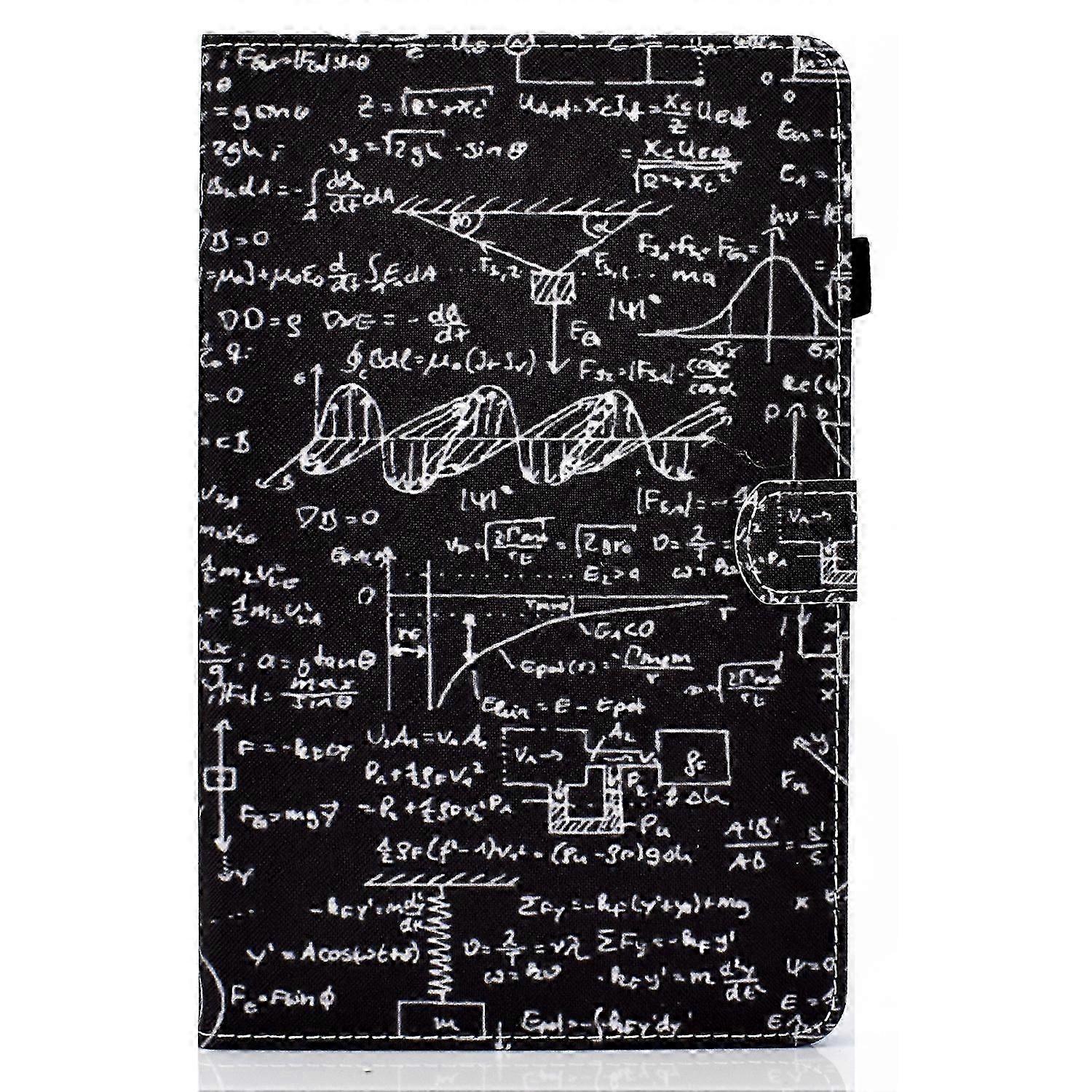 Tablet Case For Lenovo Tab M9 Sewing Thread Horizontal Painted Tablet Leather Case(Equation)