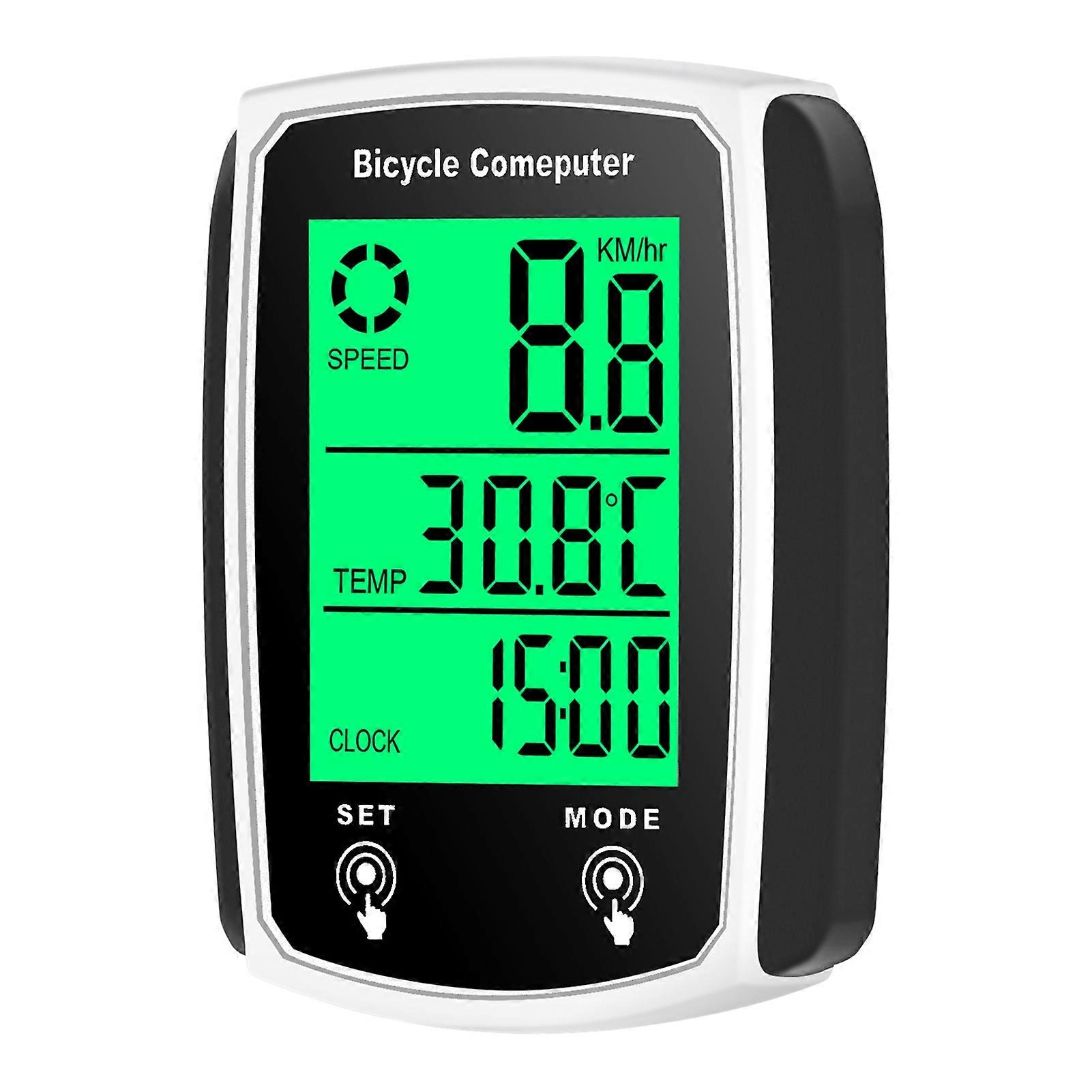 Wired Bike Computer 19 Functions Touch Bike Speedometer Odometer Waterproof Bicycle   Computer with Backlight