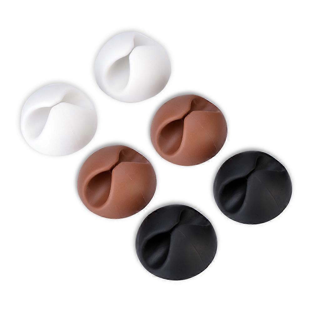 6pcs Universal Office Cable Clips Desktop Cord Holder Cable Organizer