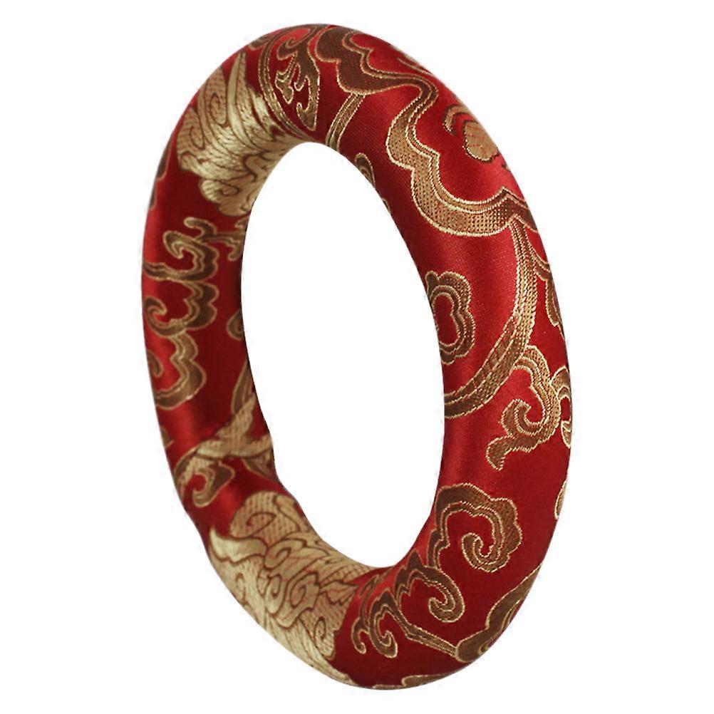 Buddhist Bowl Support Cushion Round Music Bowl Pad For Buddhists And Artists 17x17cm 1Pcs