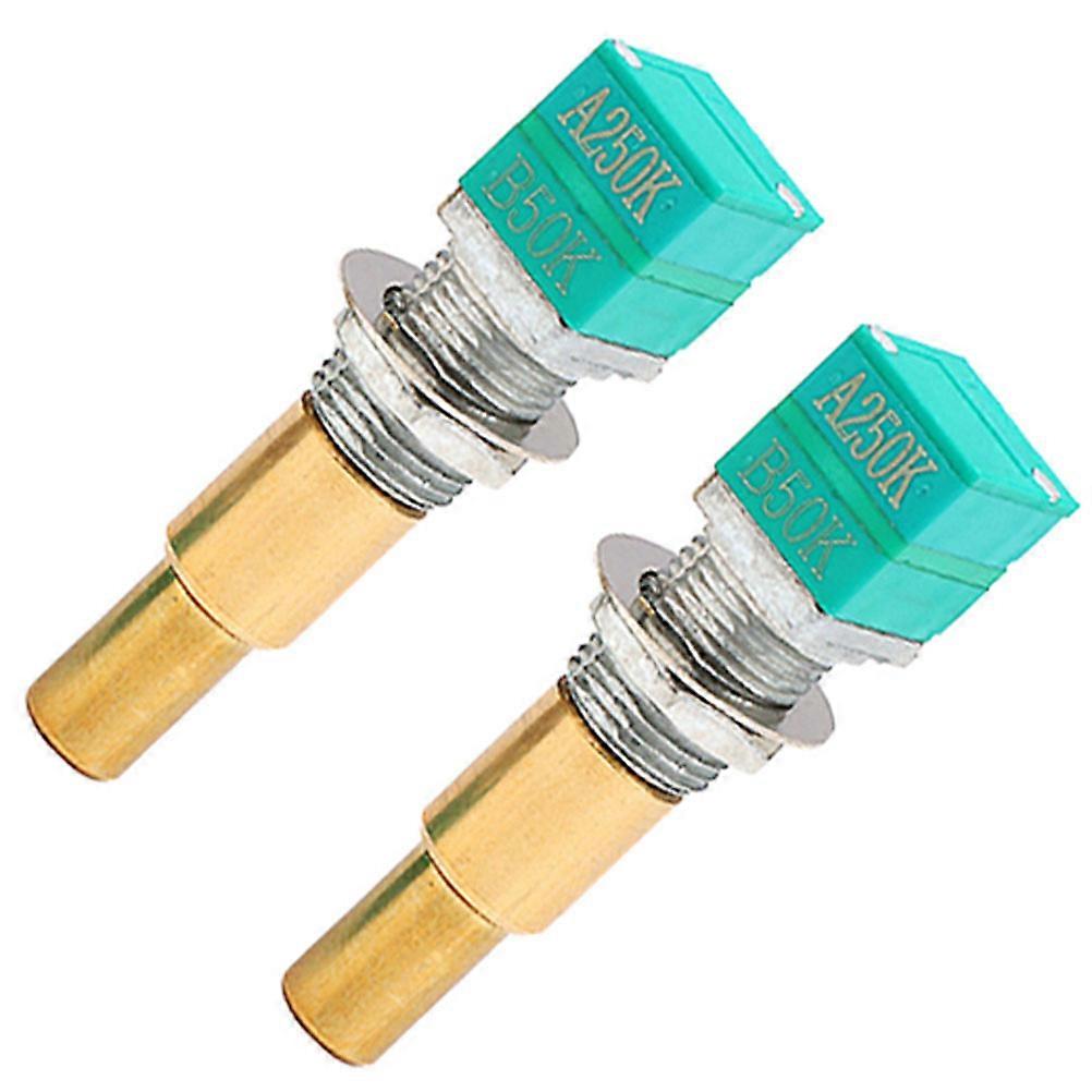 Guitar Potentiometer Metal Audio Potentiometer for Electric Guitar 2Pcs