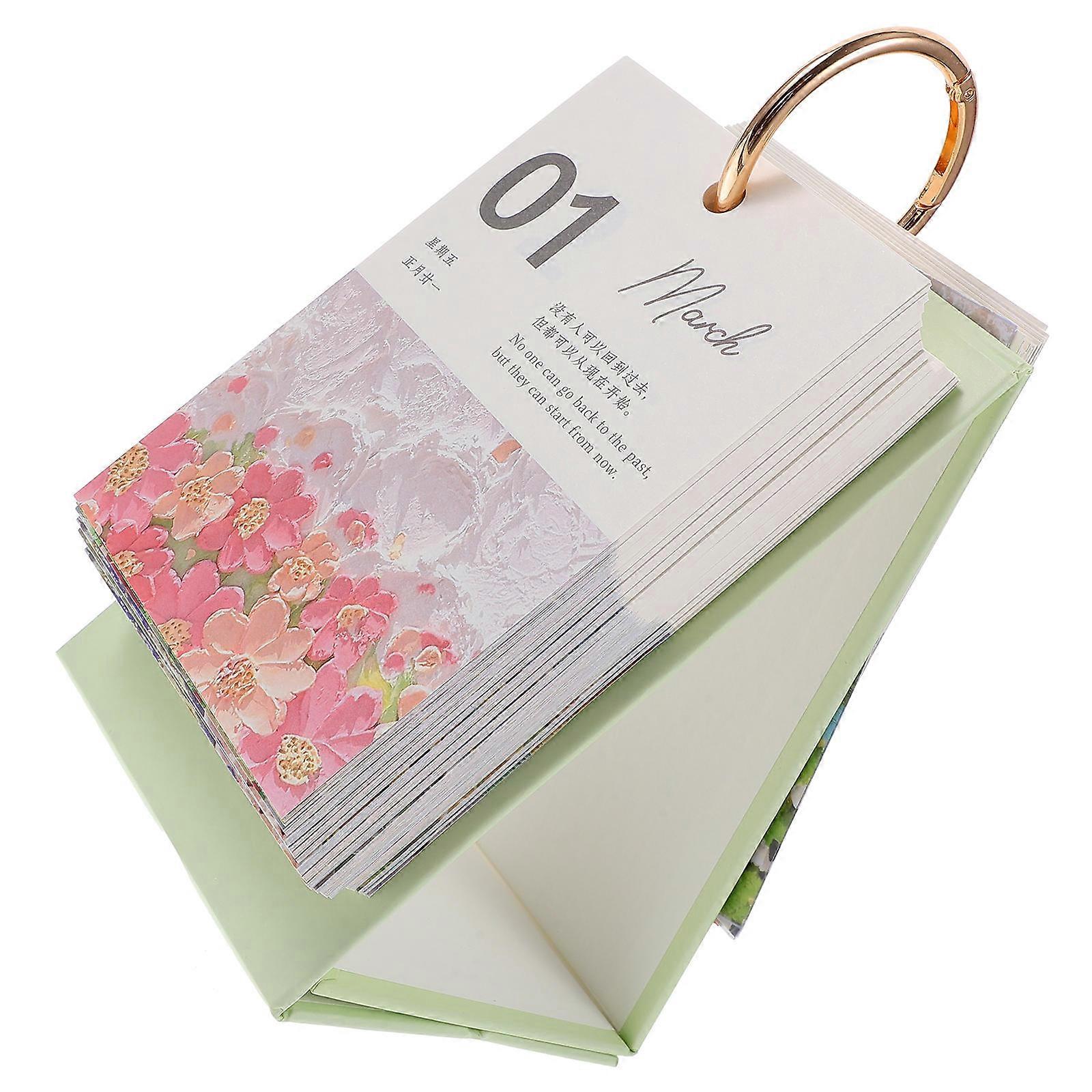 Classic Design Desktop Calendar Office Use 17.5X11X10.2CM Mark Important Dates 1Set