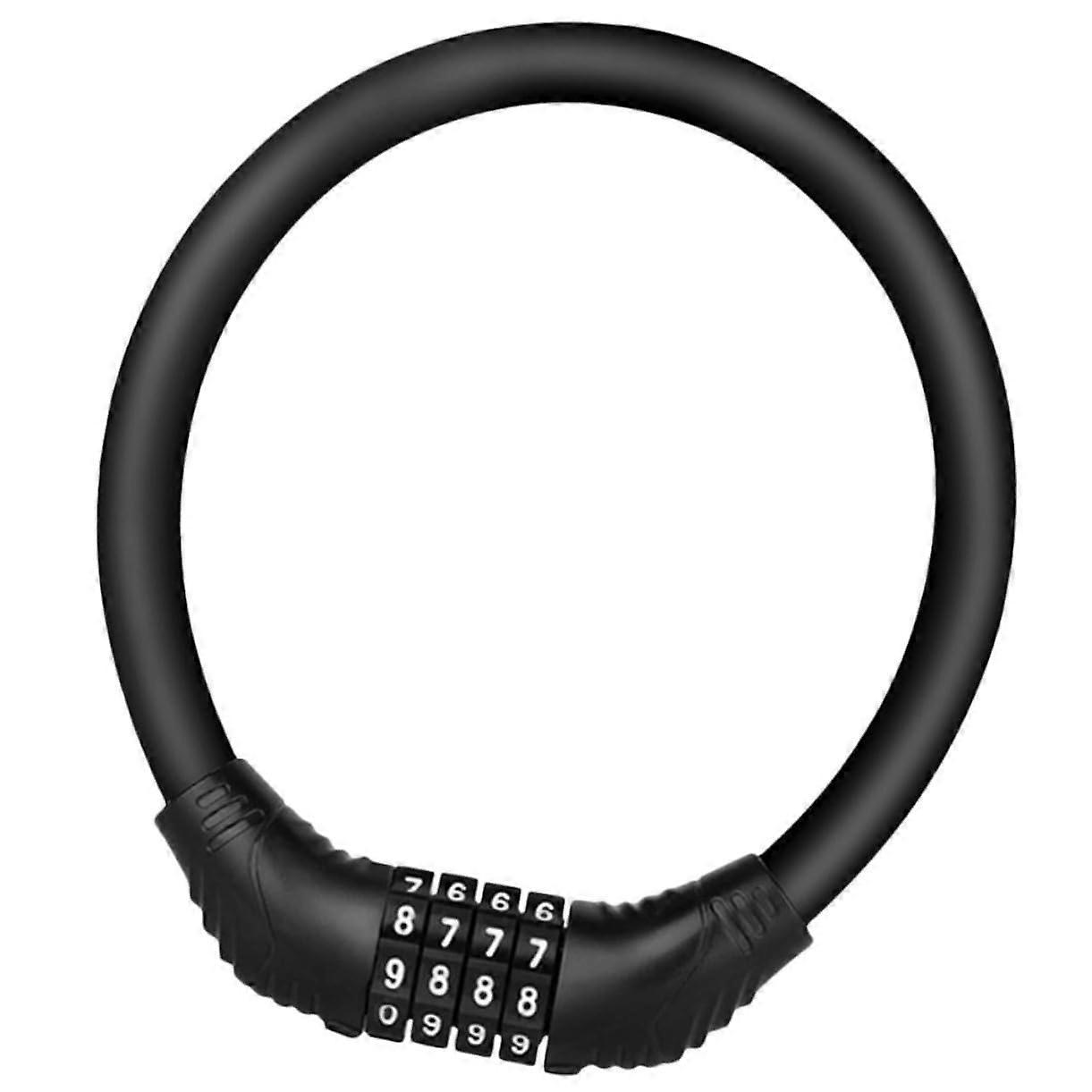 1 piece portable bicycle lock with lightweight, durable, and secure for bicycles, scooters, and on the go, black