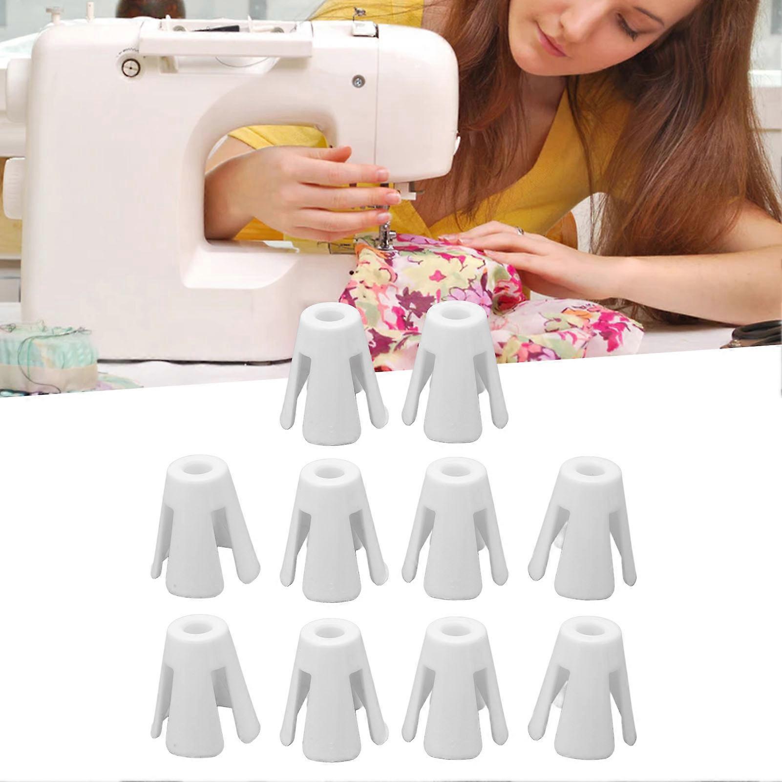 10Pcs Plastic Coil Claw Sturdy Durable Plastic Lightweight Cone Thread Holder for Industrial Sewing Machine 