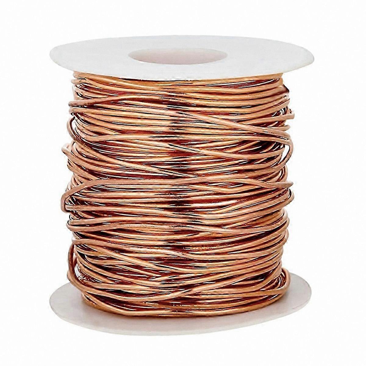 16 Gauge Dead Soft Copper Wire, 1.3mm Diameter, 39 M Length for Crafting and Electrical Projects