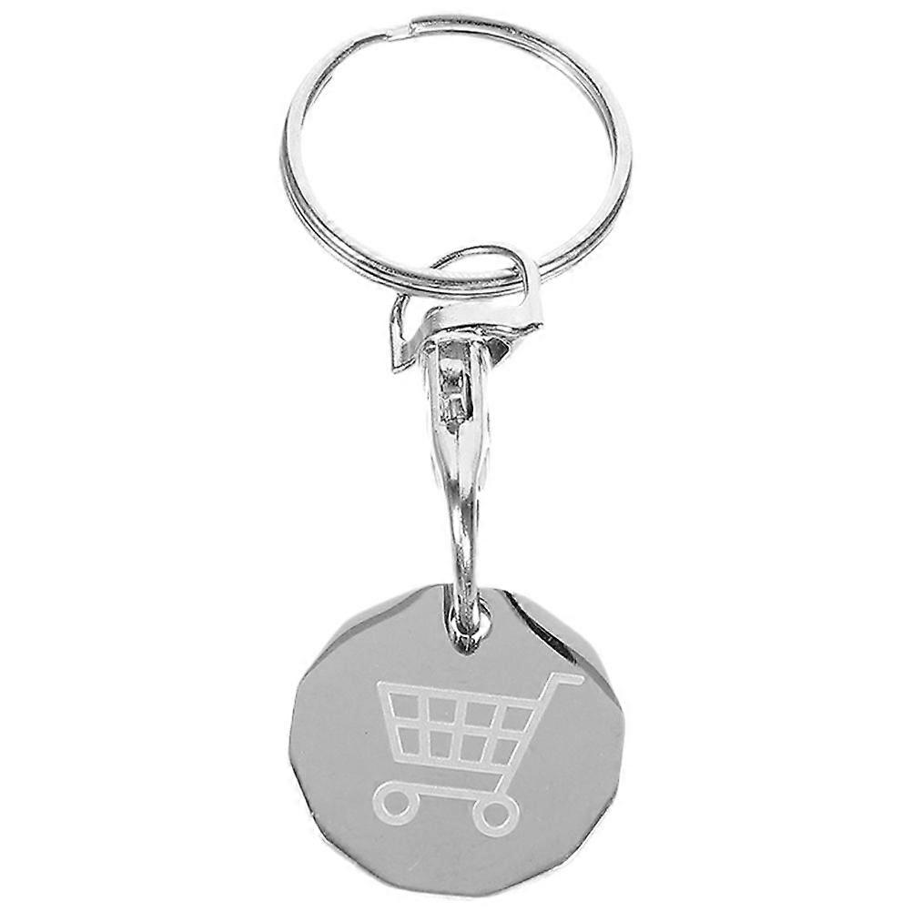 Shopping Trolley Token Keyring Shopping Trolley Token Key Ring Trolley Token Coin Keyring Hanging Metal Token Keychain Pendant