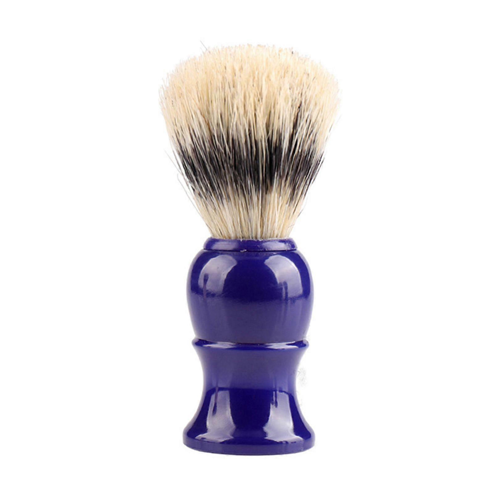Beard Shaving Brush Plastic Handle Mustache Brush for Beard Grooming Styling Shaving Tool