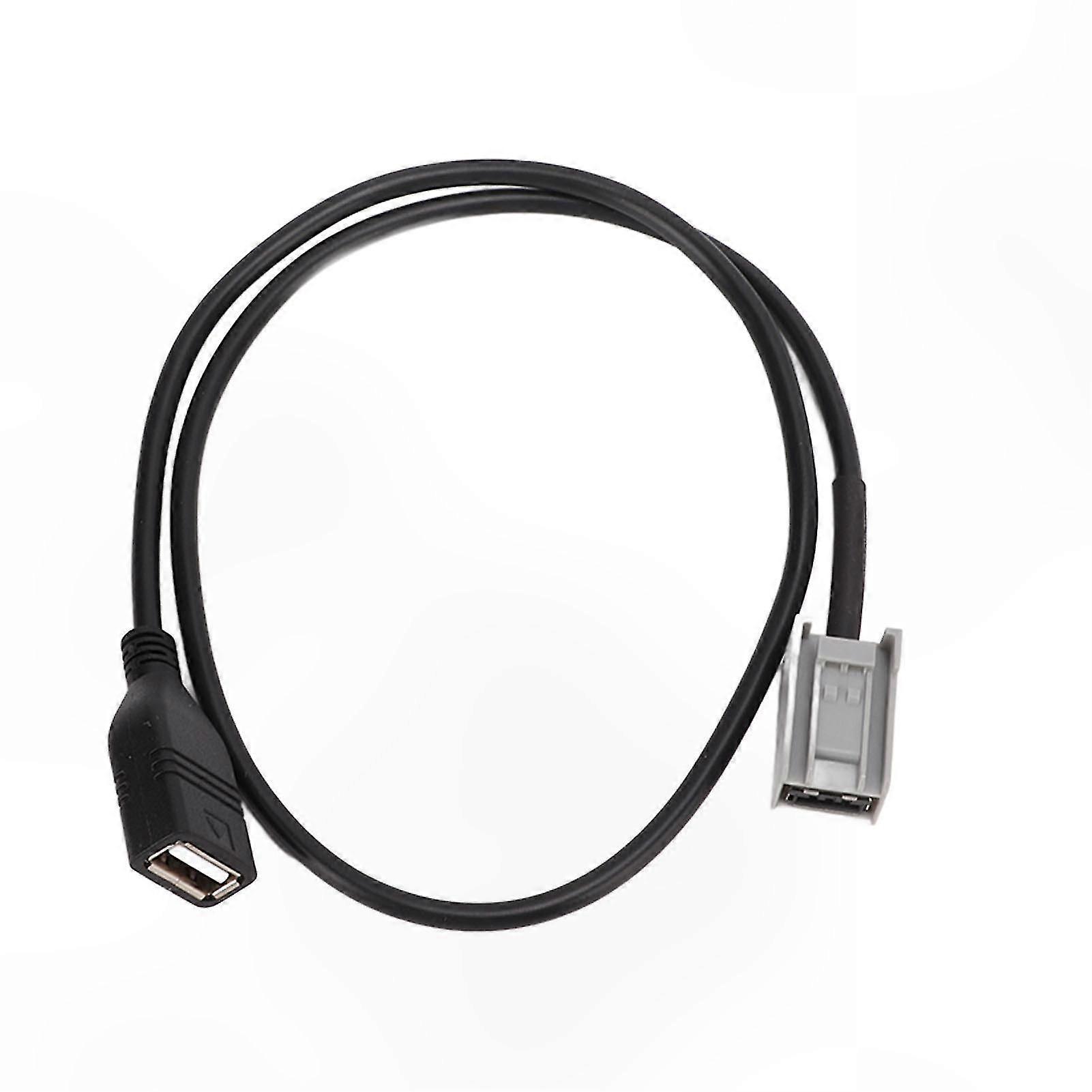 USB Car Adapter Cable for MP3 WMA WAV Playback Compatible with Multiple Vehicles including Outlander ASX Lancer Models