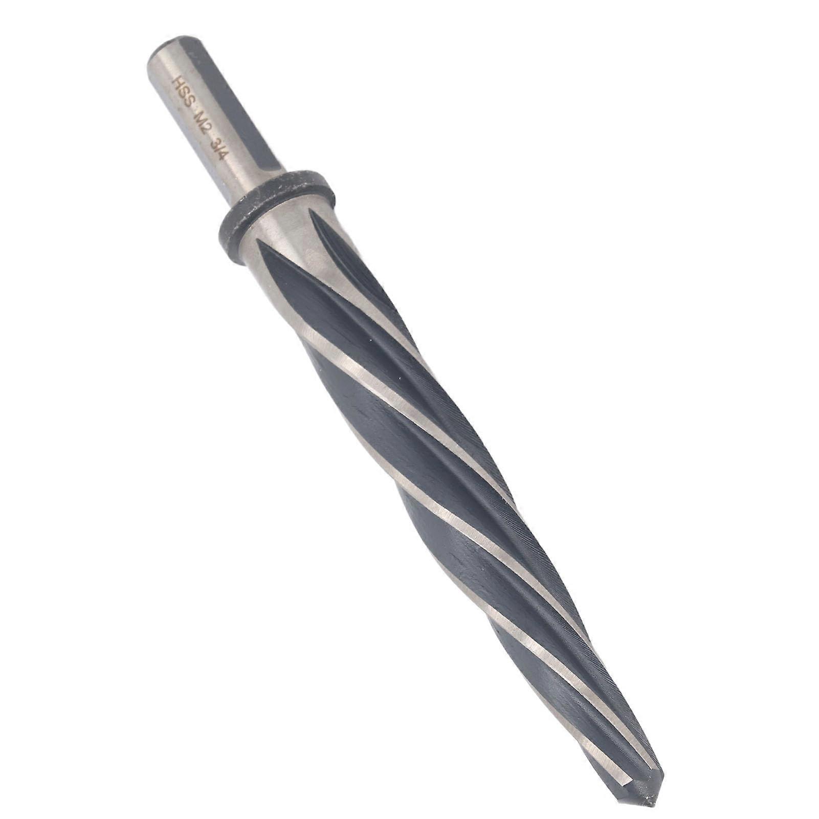 Taper Chucking Reamer 3/4 Inch Round Shaft 5 Flutes Spiral Slot for Automotive Home Repair and Machining Tasks