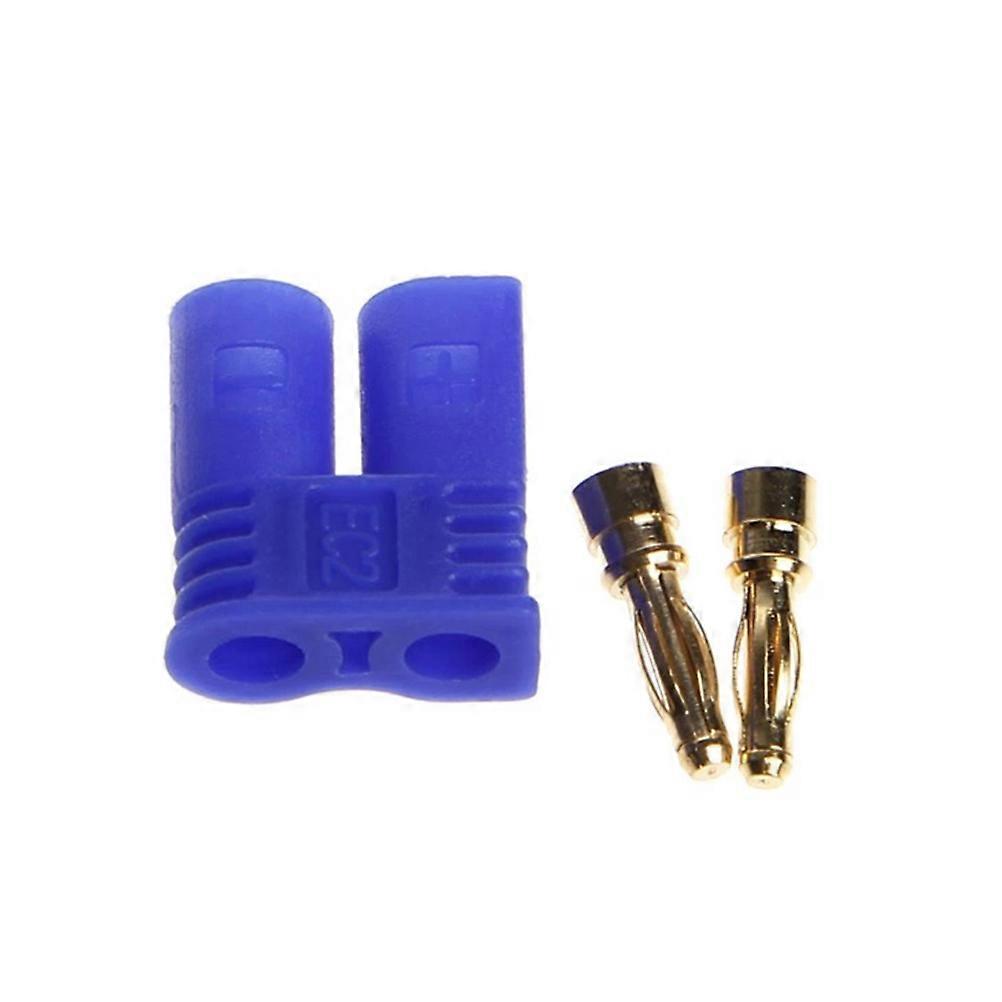 Electrical Connectors Bullet Shape Plated Banana Connectors for Electronic Assembly Blue for Low Resistance 1 Pair