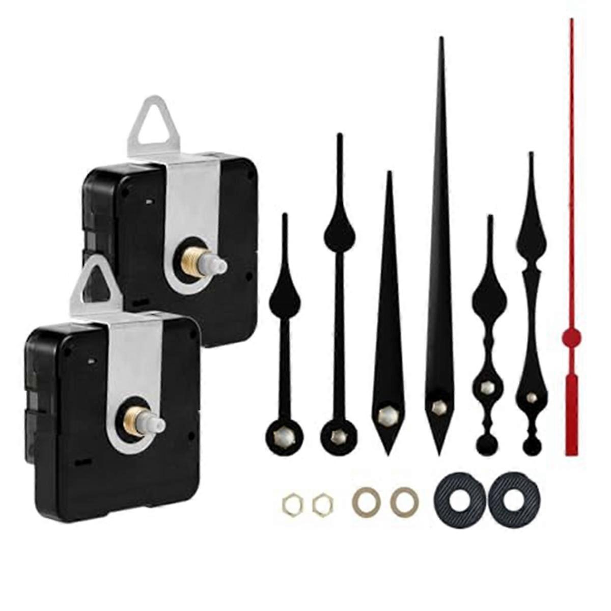 Clock Mechanism Kit, Battery Operated, Shaft Length 16mm+23mm
