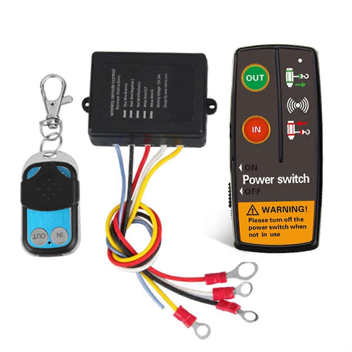 12/24V Versatile Winch Remote Control Kit for ATV SUV Truck Universal Winch Electric Wireless Remote Control Switch