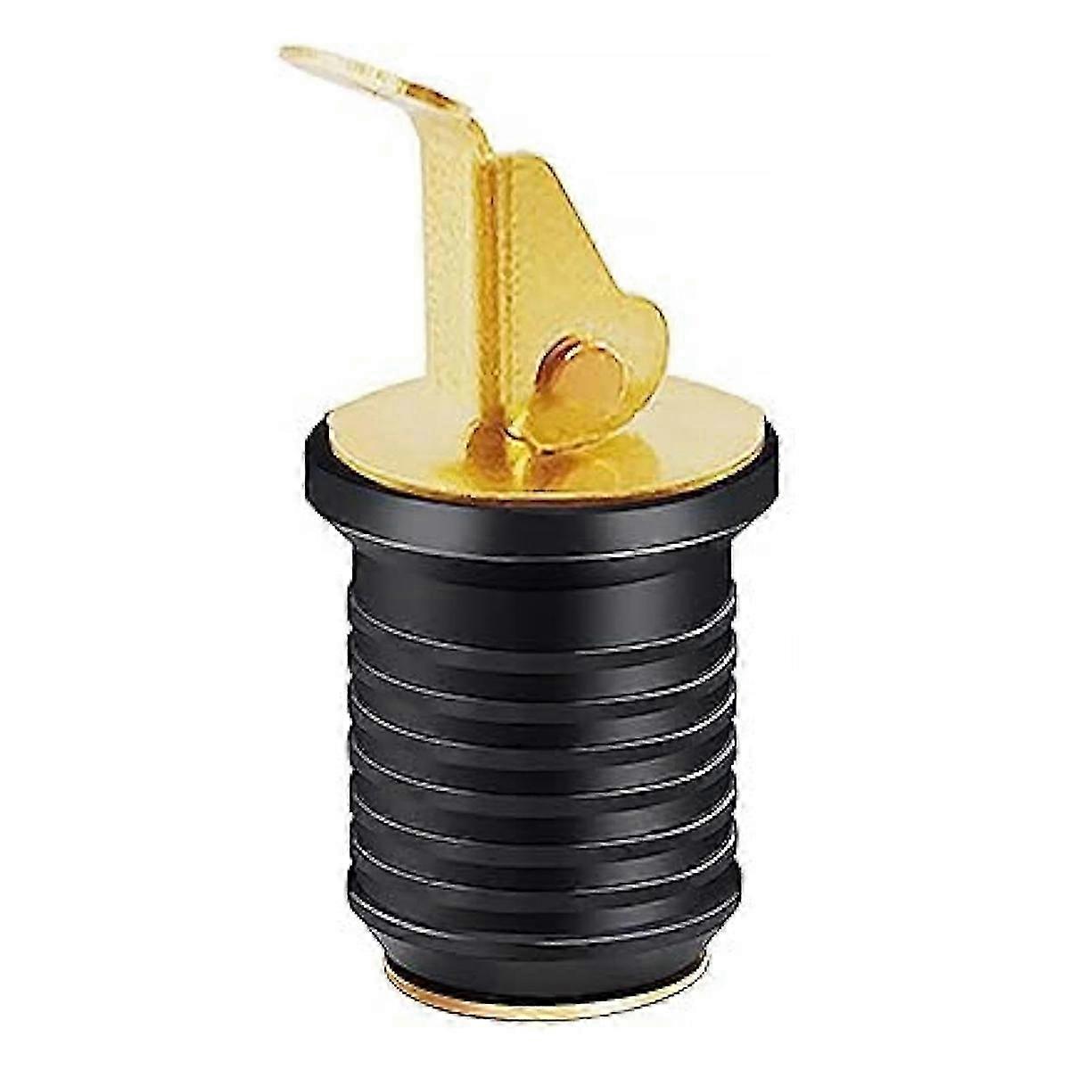 Adjustable Drain Plug with Snap Handle Brass Rubber Locking