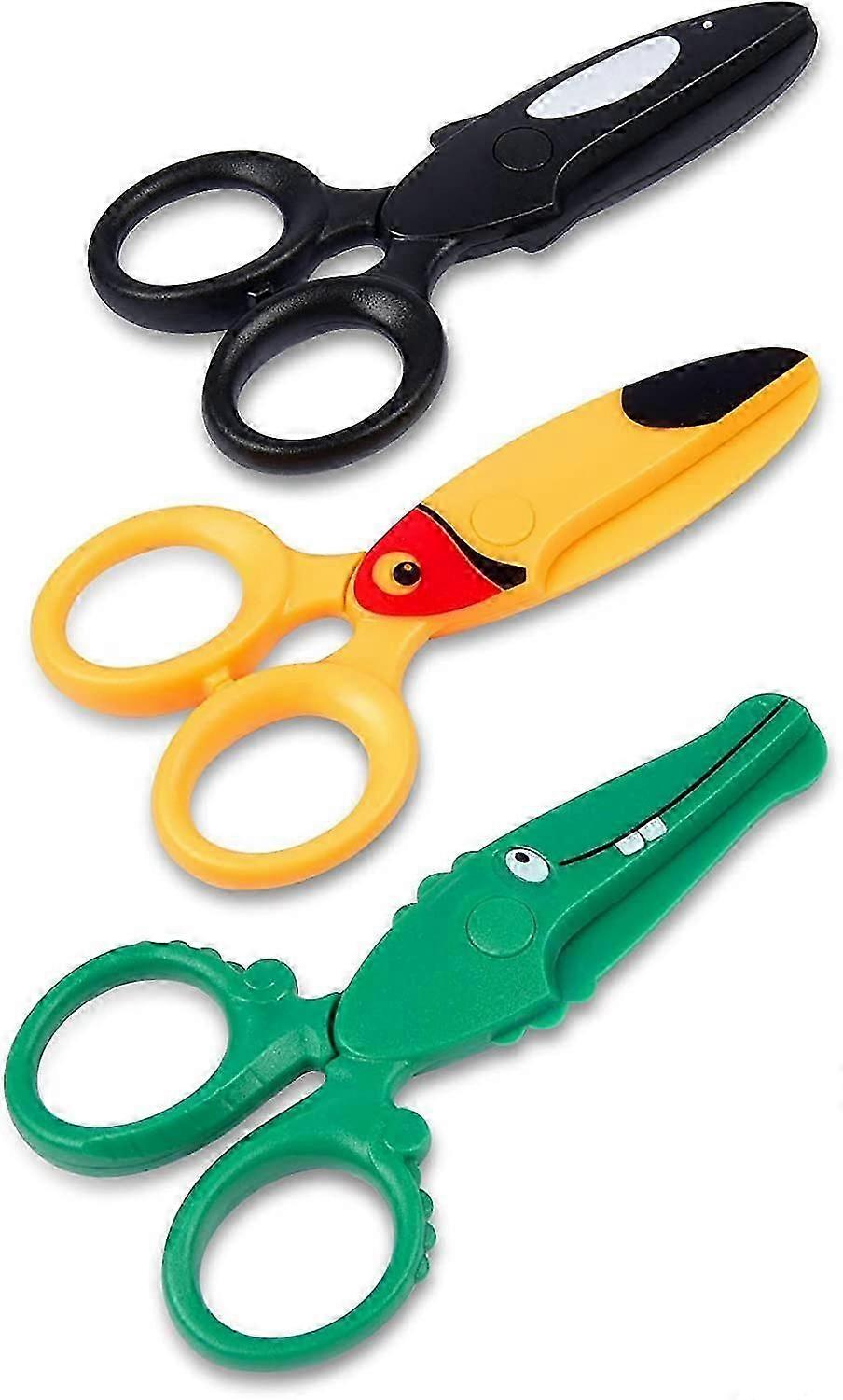 Safety Scissors for Toddlers - 3 Pieces