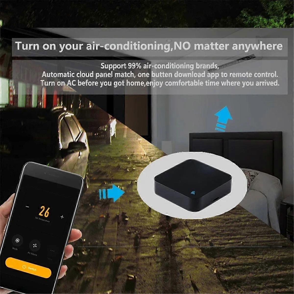 Tuya WiFi IR Remote Control with Temperature Humidity Sensor Smart Home Automatic for Air Conditioner TV Work