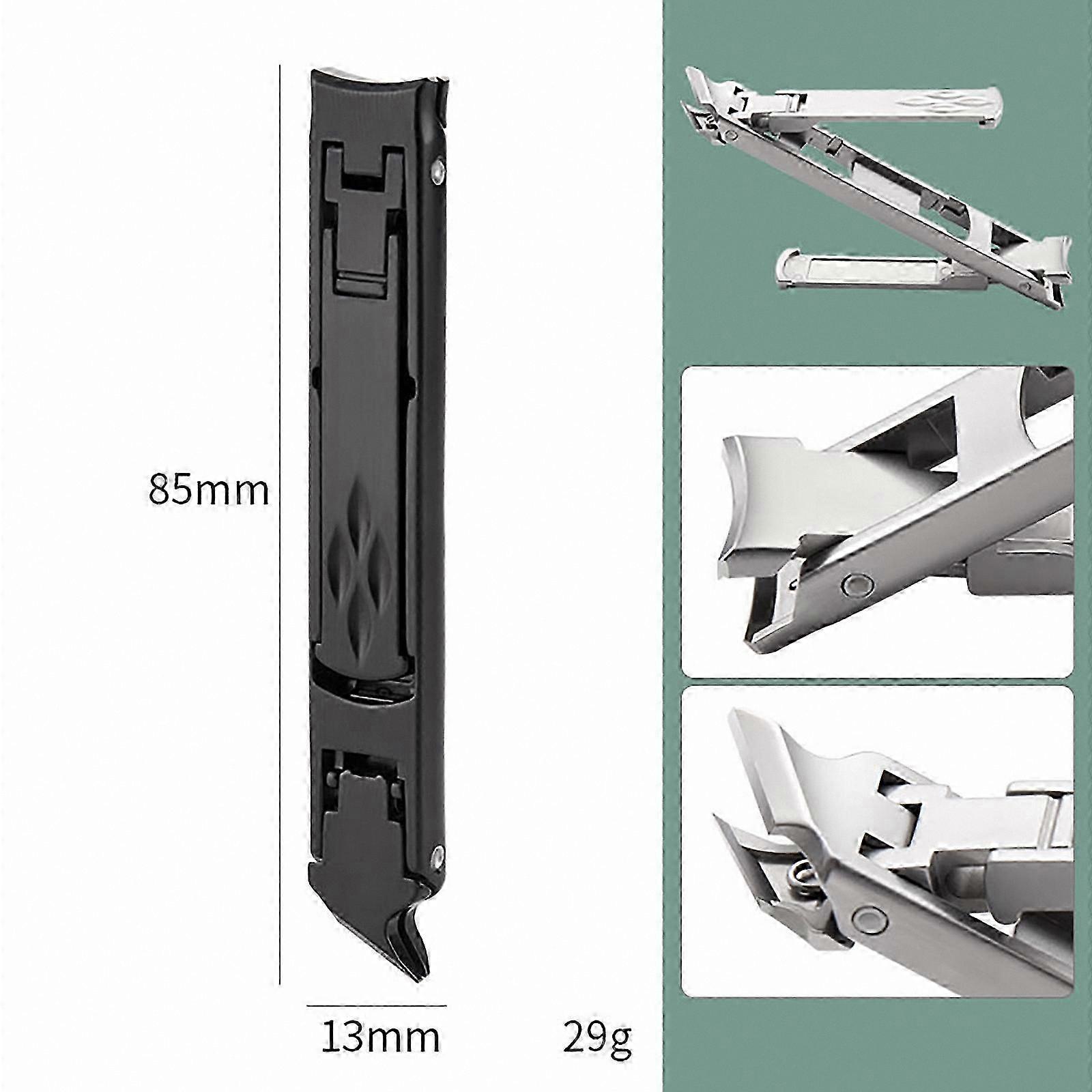 Compact Dual-Sided Nail Trimmer with Foldable Design