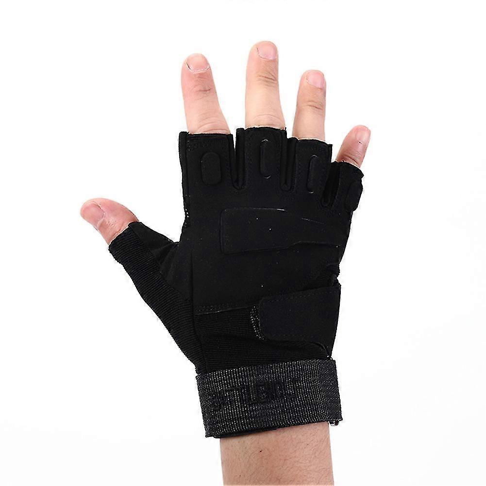 Adjustables half finger gloves for men durable quick drying sports