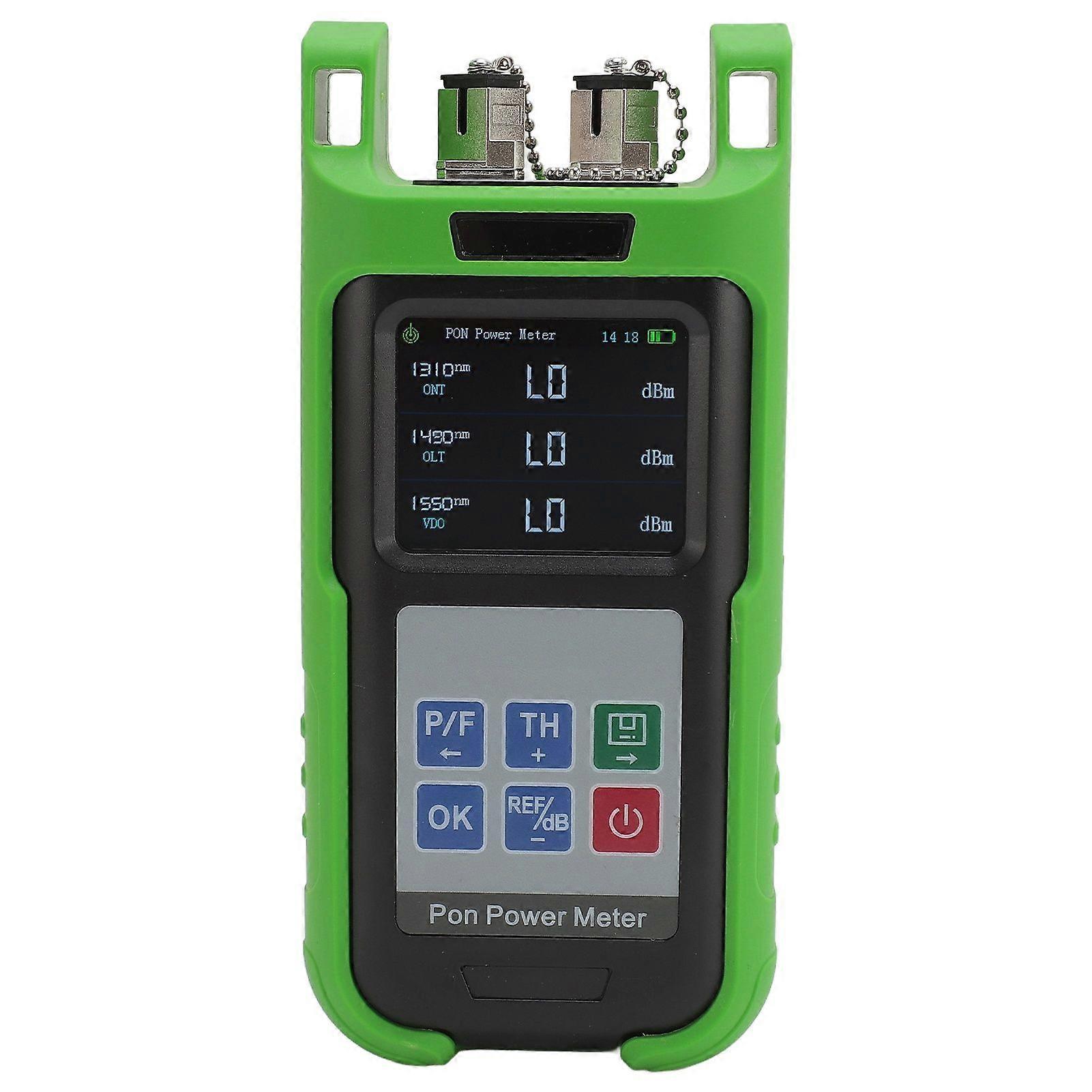 PON Power Meter for APC SC Interface High Accuracy Handheld Optical Fiber Tester 1310nm 1490nm 1550nm Detection