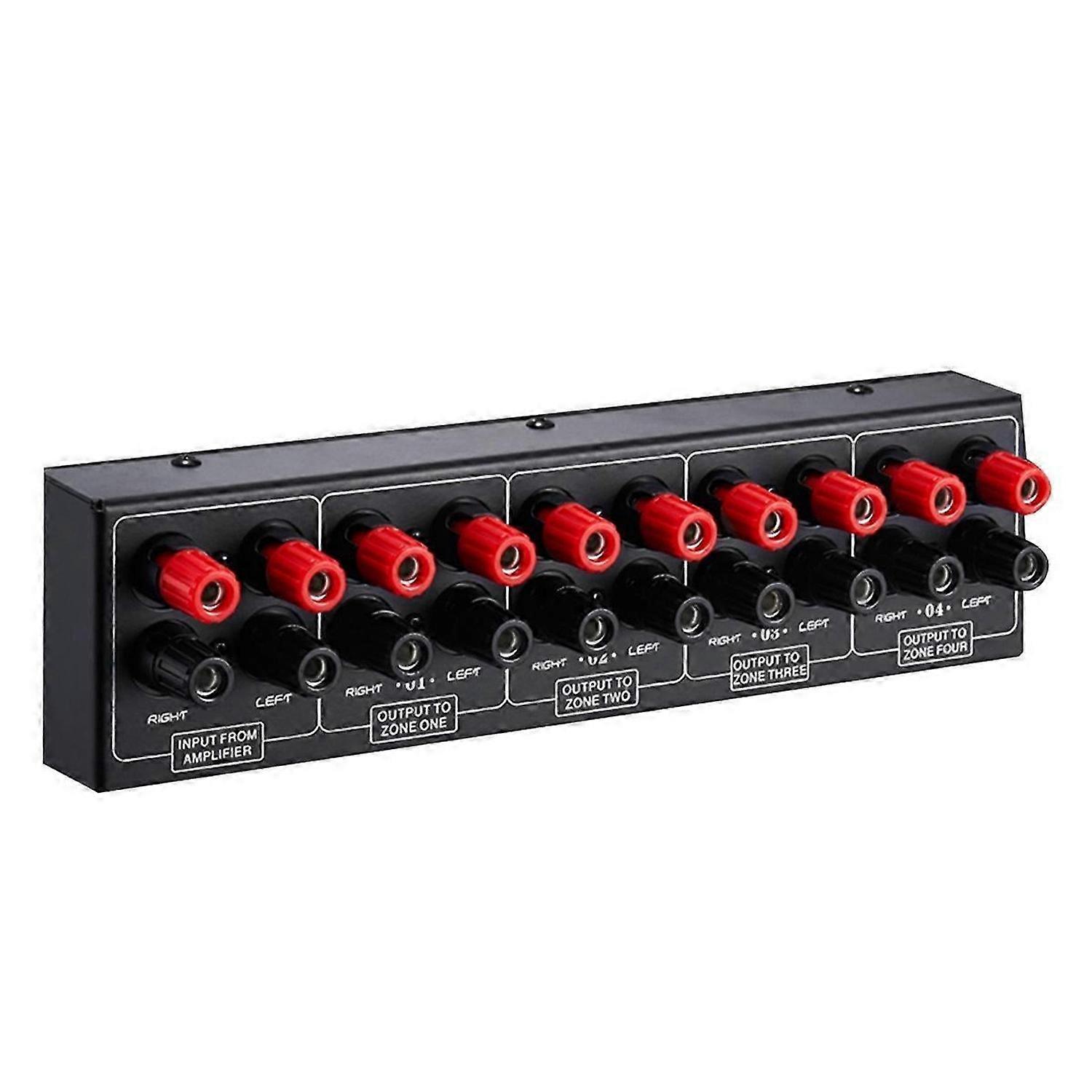 Passive 1 in-4 OUT Audio Amplifier / Speaker Signal Splitter Box