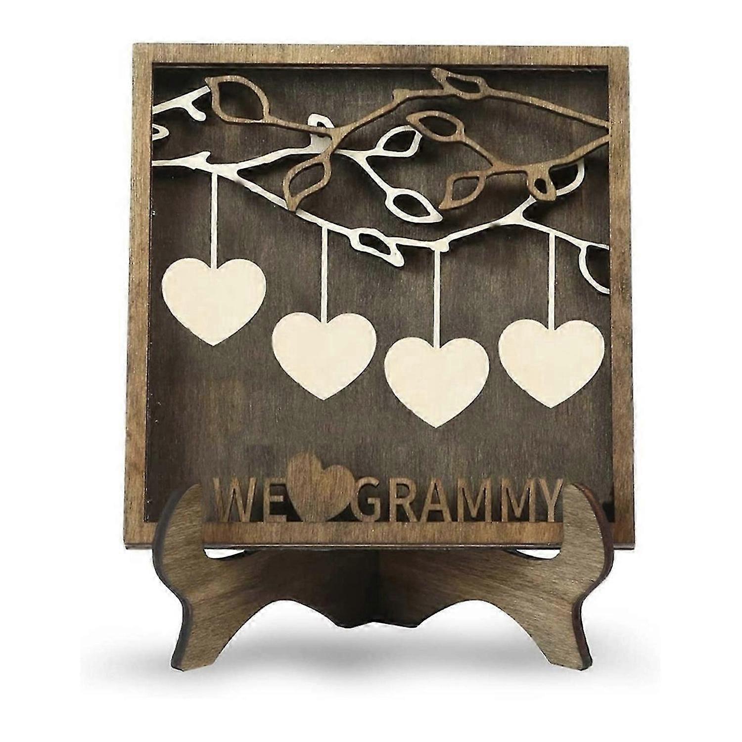 Perhemerkki äidille mukautettu puinen puurunko E