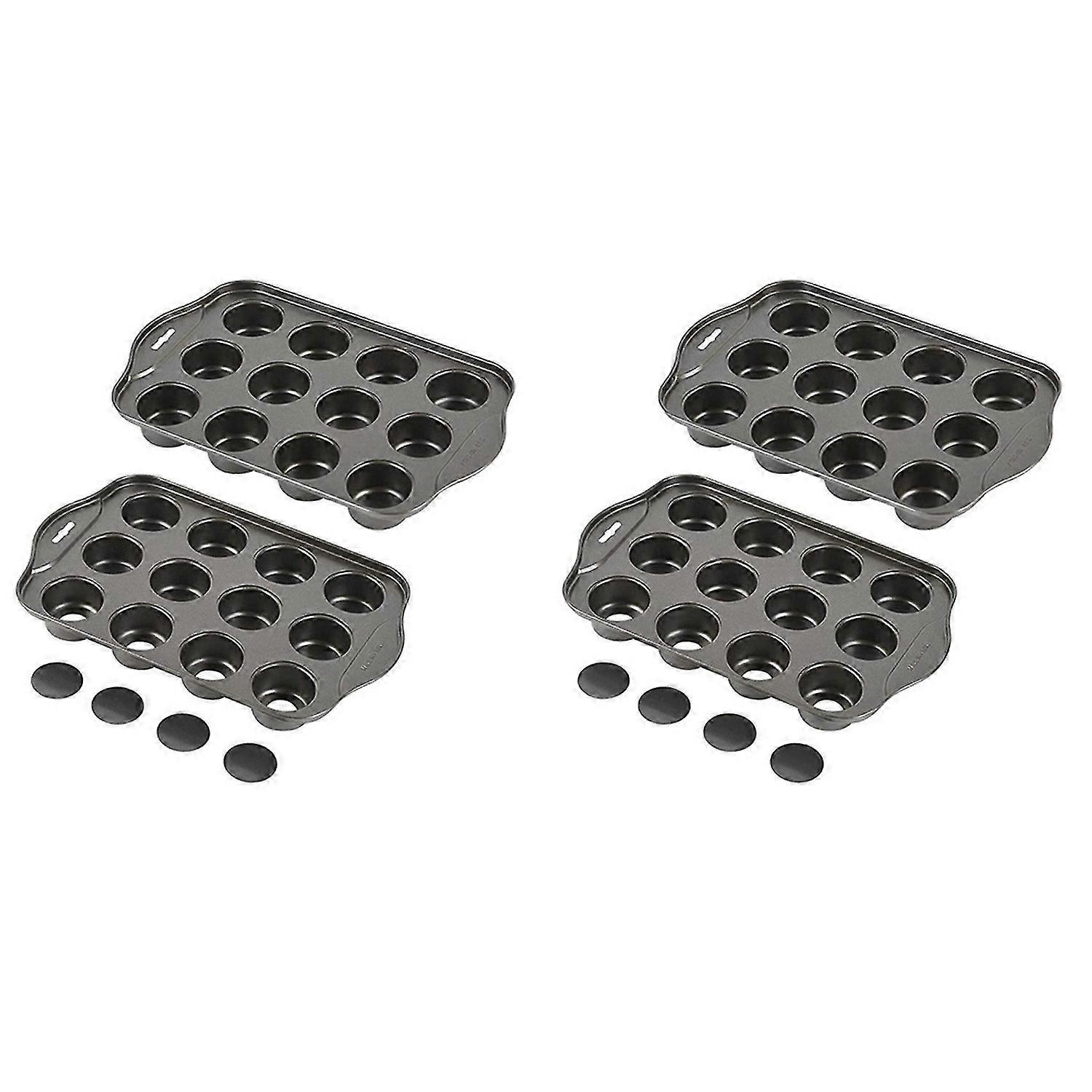 2 Pack Mini Muffin Cheesecake Pan with Removable Bottom