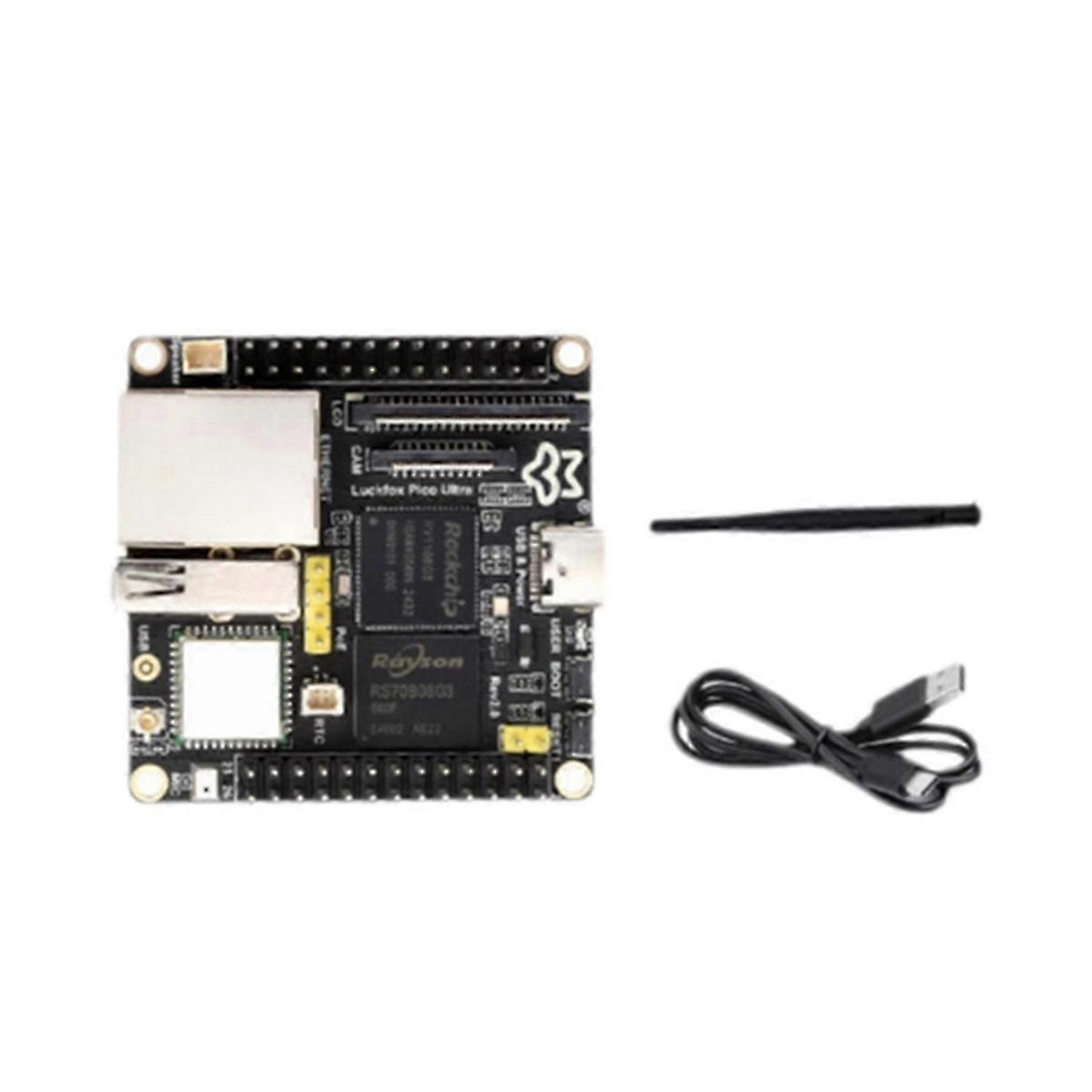 Luckfox Pico Ultra Development Board OnBoard 8G EMMC Mic WiFi6 PoE RV1106 with Audio and Display Port