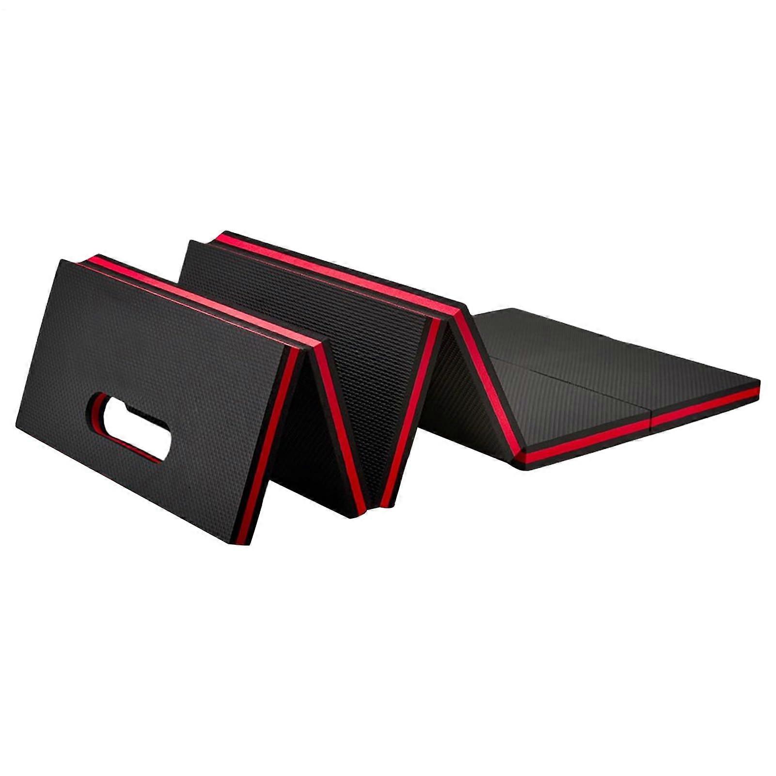 Foldable Floor Mat EVA Mechanic Knee Pad Cushion, Thick Working Mat, Auto Maintenance Tool, Garage Workshop Red