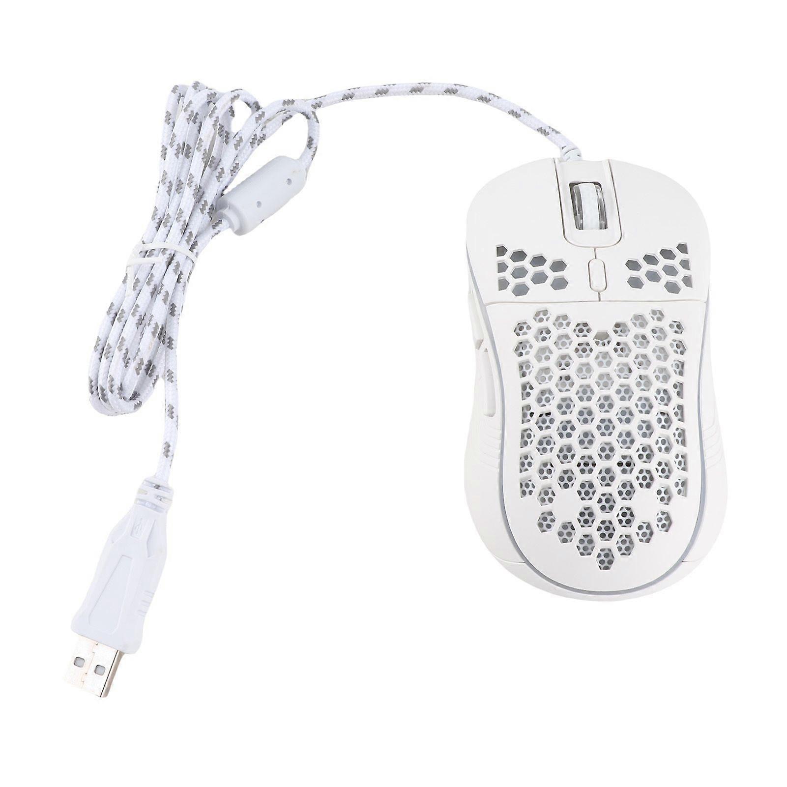 Wired Gaming Mouse with Backlight 6 Programming Buttons 8000 DPI Ergonomic RGB Gaming Mouse for Laptop Gaming