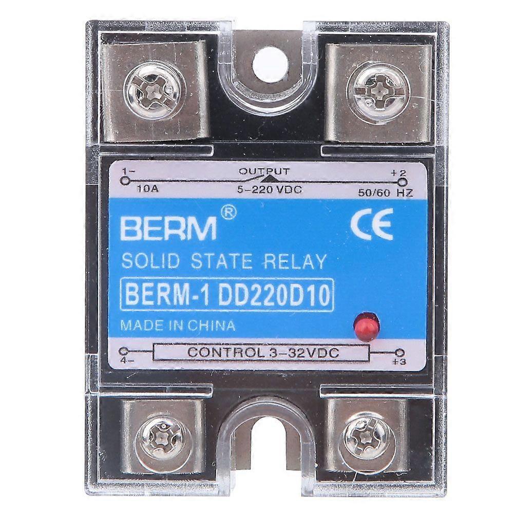 Solid State Relay DC DC SSR Input 3-32VDC Load 5-220VDC Control Relay(10A )
