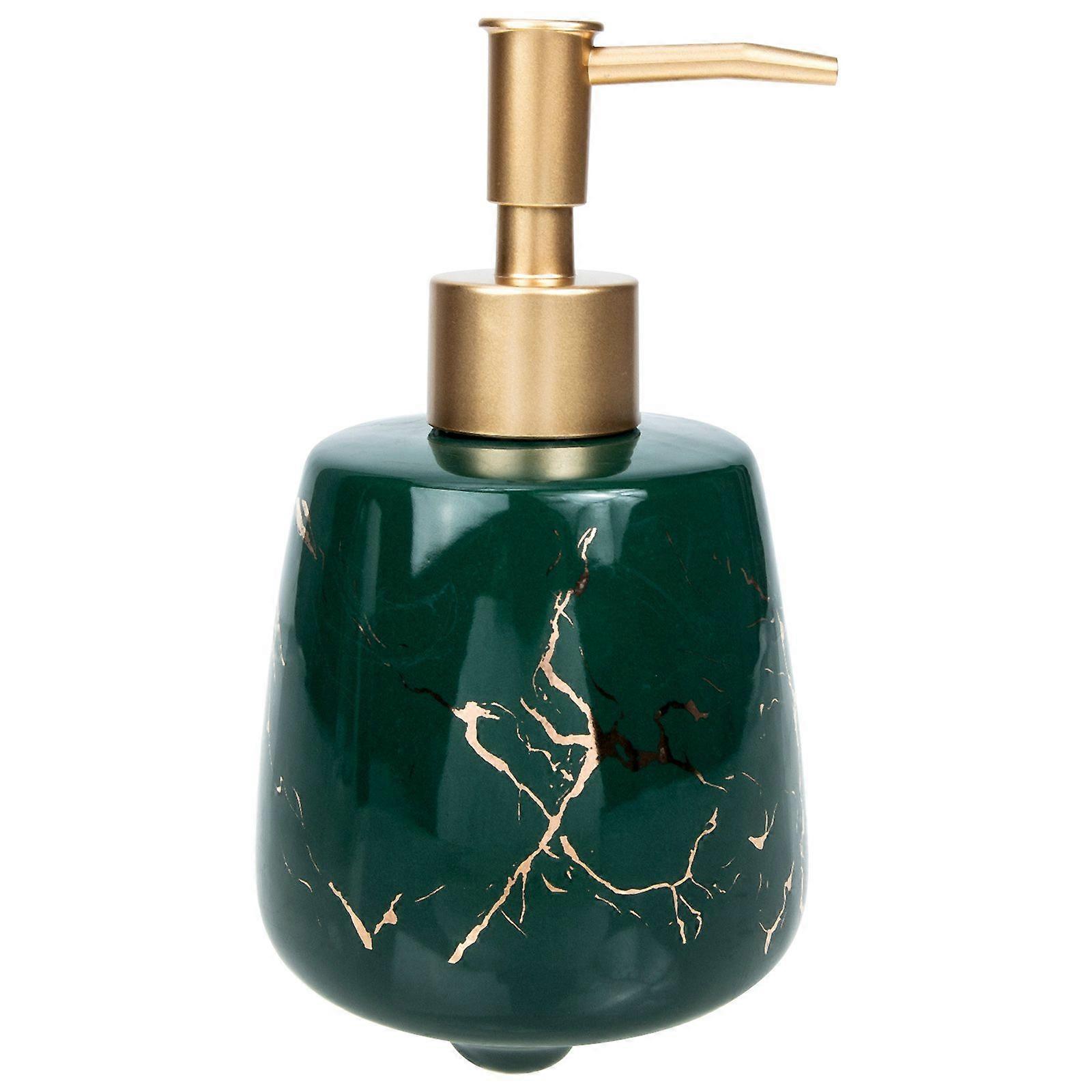 Pump Type Bottle Simple Ceramic Storage Bottle Shampoo Shower Gel Bottle