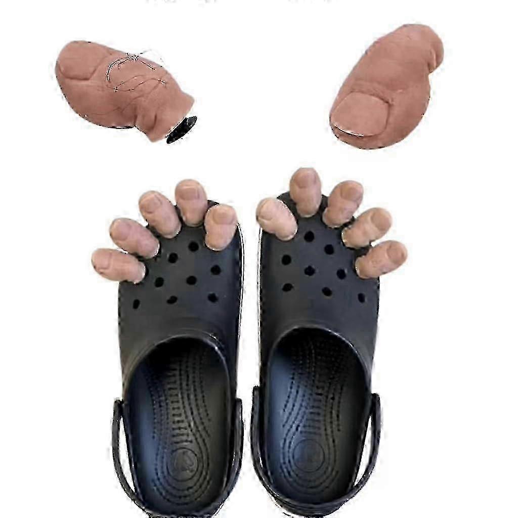 3D Funny Toe Shoe Charms - Big Toe Croc Charm for Halloween and Party Fun