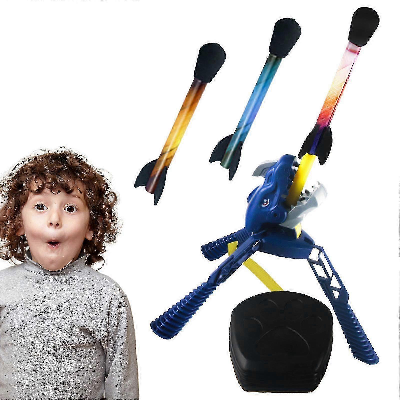 Rocket Launcher For Kids Toy Adults Foam Tipped Jump Angle Adjustable