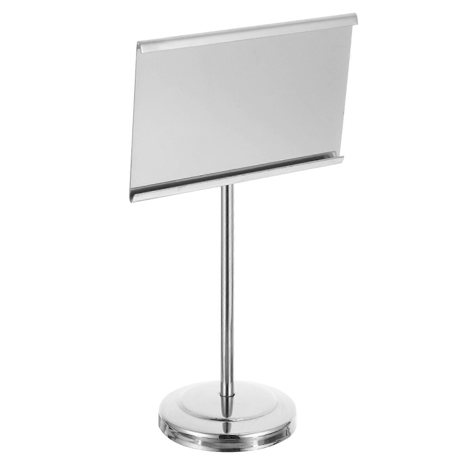 Menu Stand Stainless Steel for Note Holding 1Pcs Stable Table Number Holder