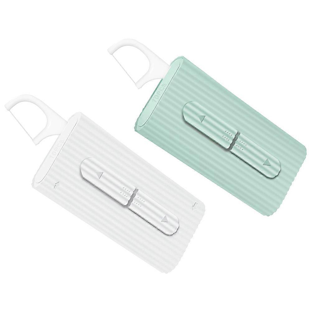 Floss for Oral Cleaning with Reusable 2Pcs Organizer