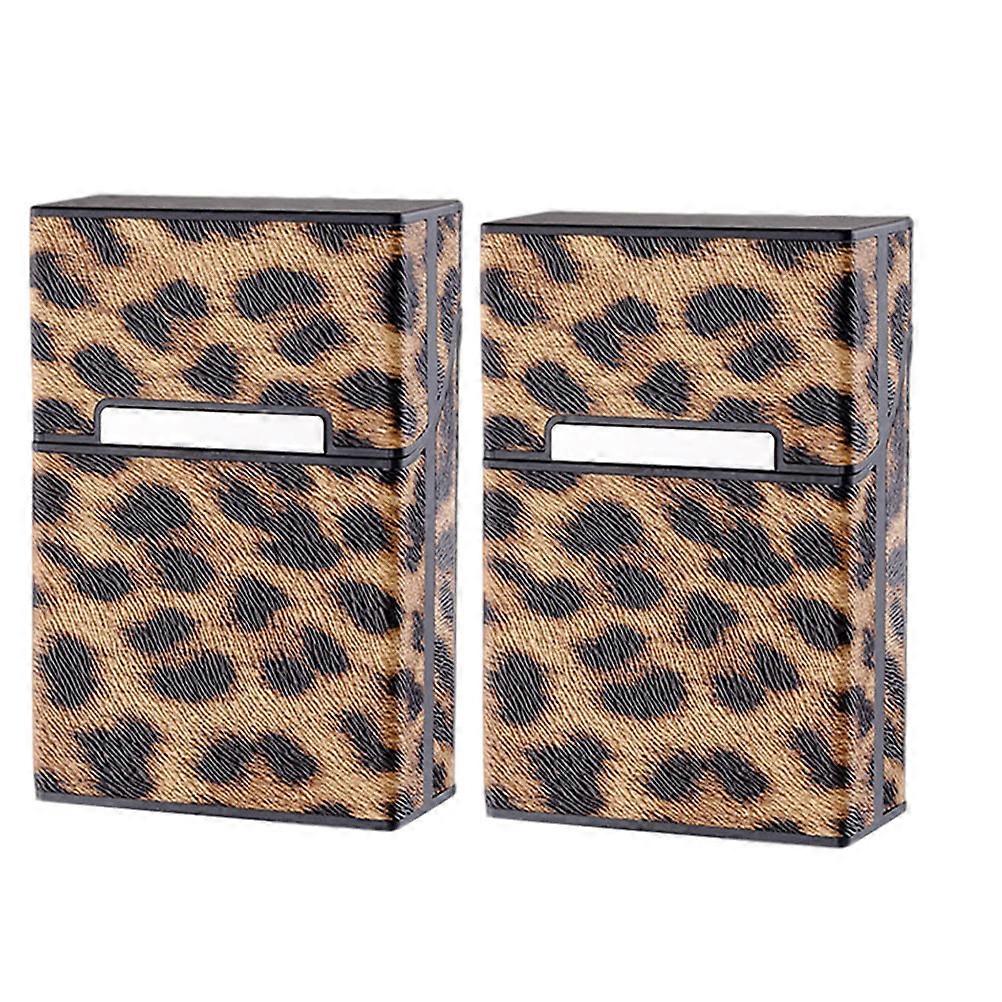 2Pcs Leopard Case Cover for Protection Use Made of ABS PU