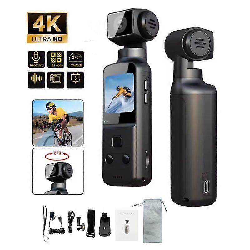 WIFI Action Camera With 1.33 inch IPS Screen 270 Rotating Lens 4K Stabilized Sport Porket Camera