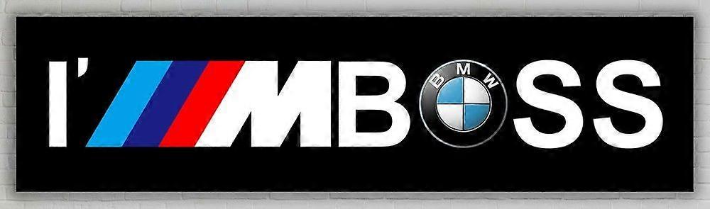 BMW Club I' m Boss Εσωτερικός Εξωτερικός Ανεμιστήρας Banner Καλύτερη σημαία Banner