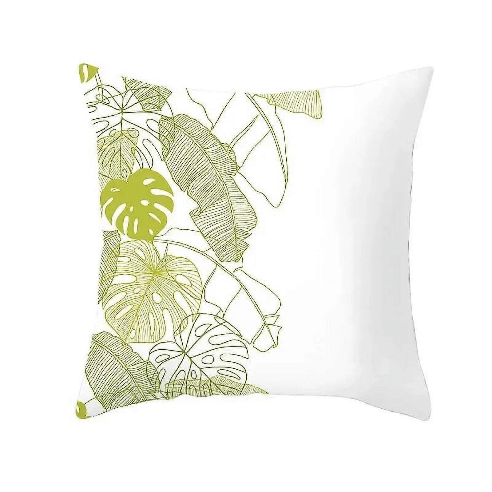 Putetrekk Bomull Lin Hjem Stue Sofa Soverom Dekorasjon Høst Lønneblader Frisk Print Mønster Putetrekk