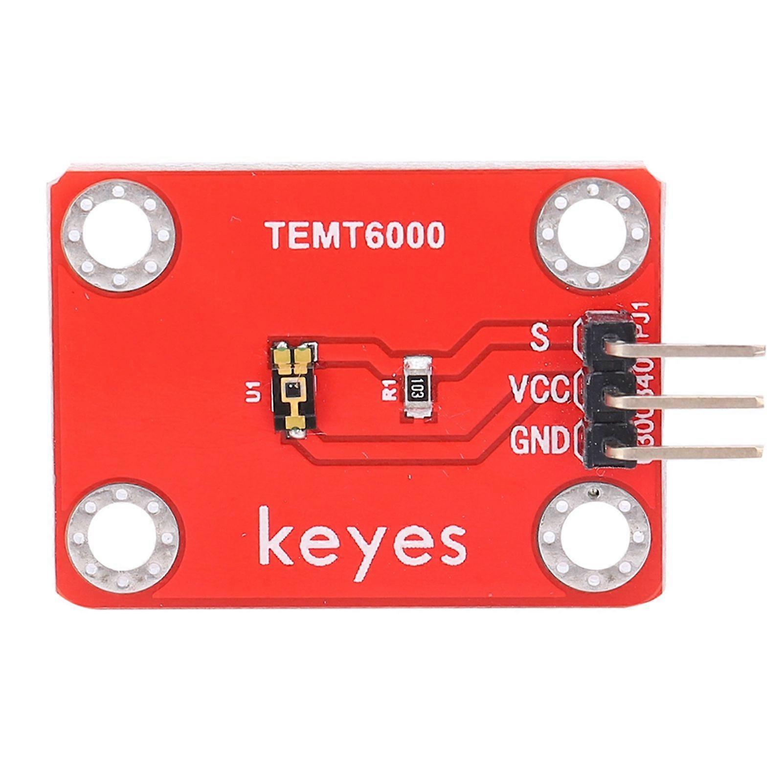 TEMT6000 Ambient Light Sensor Module Analog Signal Light Intensity Detection 1-5000Lux Illumination Range