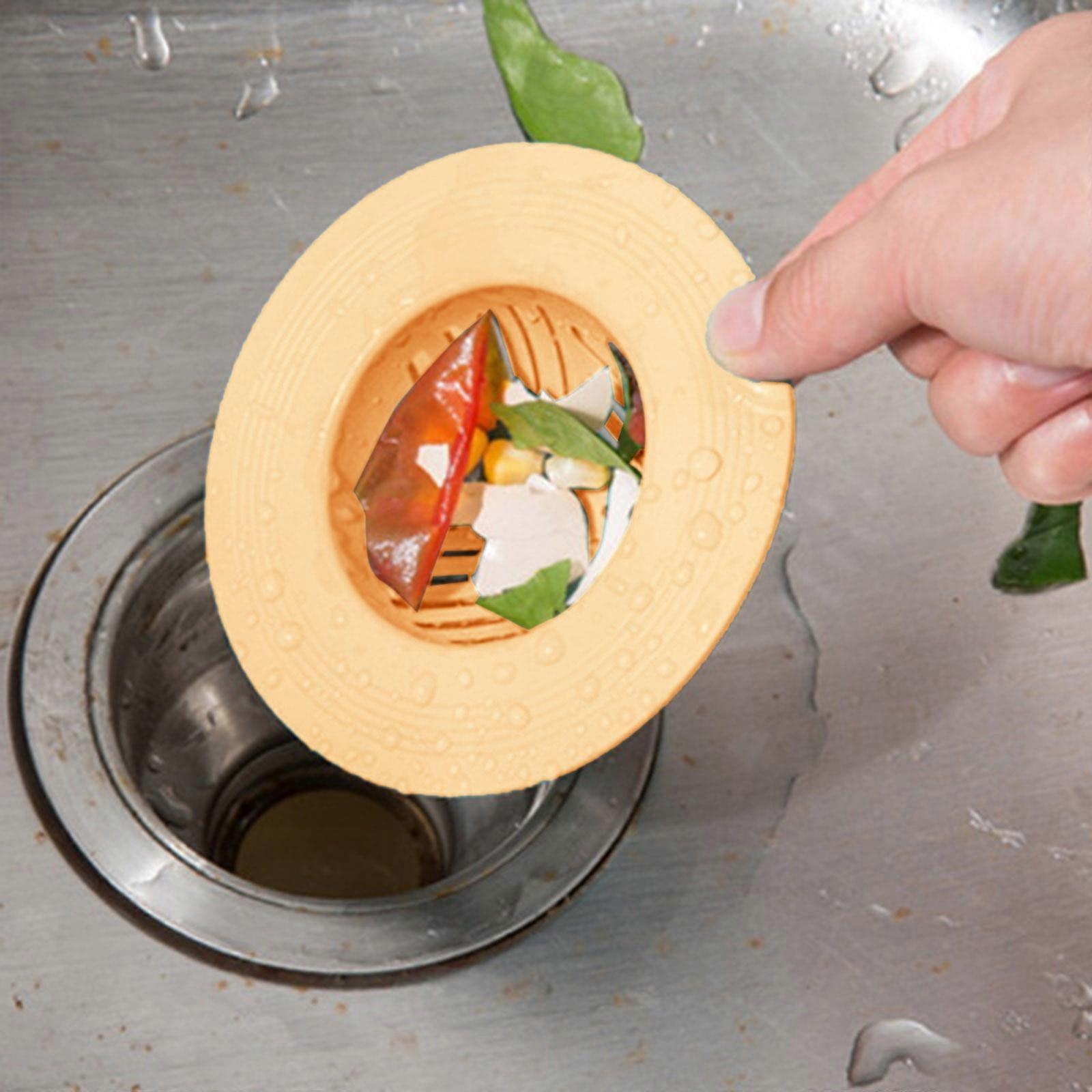 Plastic Sink Drain Strainer Filter Basket for Kitchen, Compatible with Standard Faucets
