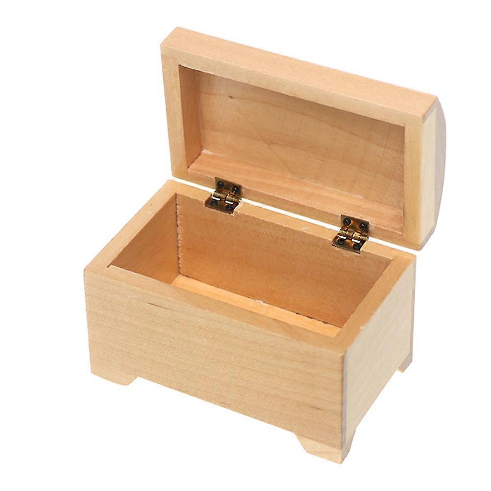 Miniature Doll House Storage Box for Tiny Stuff Storage 1 Piece Wood