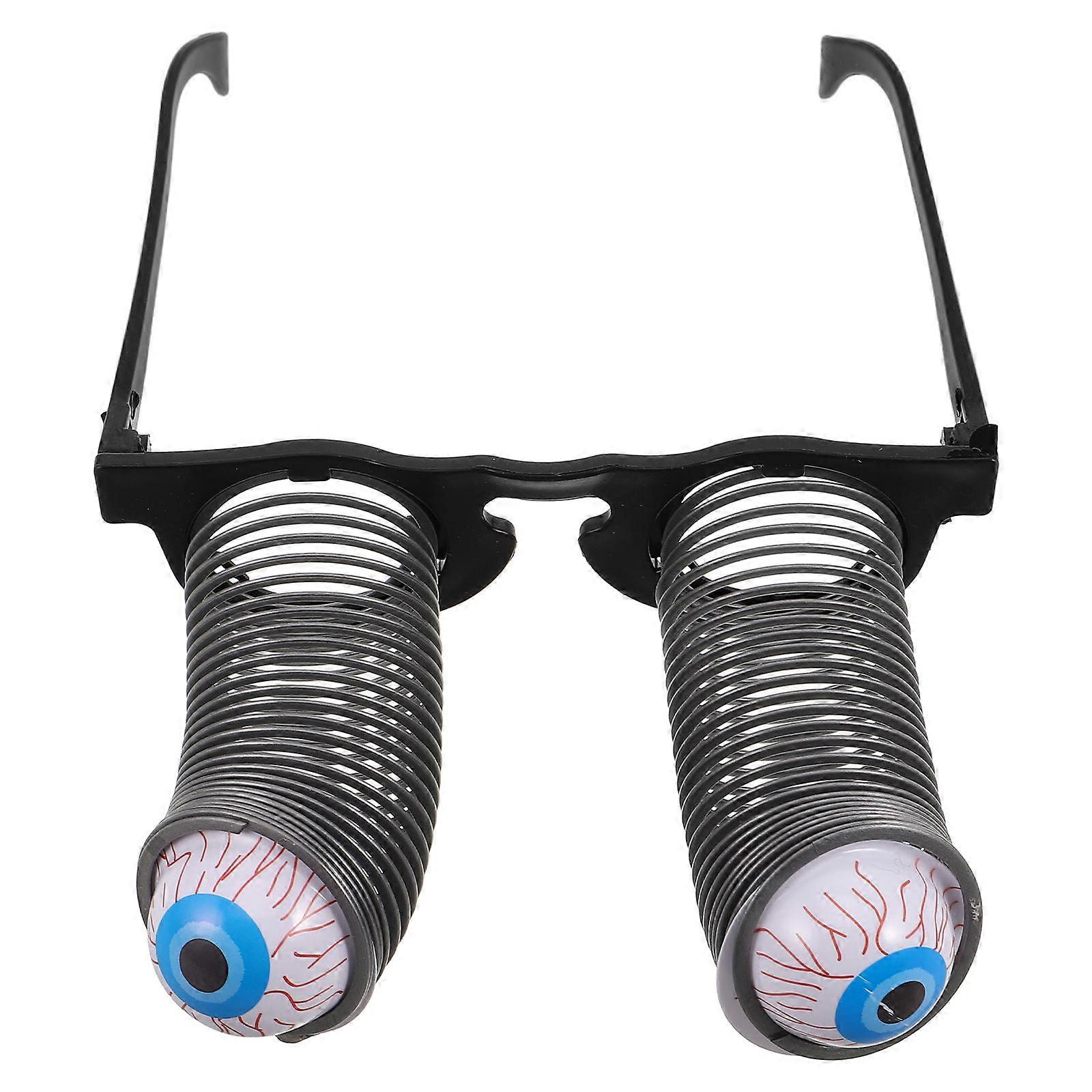 Halloween Eyeglass 3Pcs Spring Eyeball Prop for Party Costume Decor